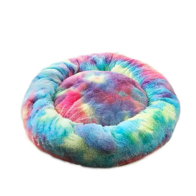 

Зимняя теплая красочная детская кровать для кошки, подушка для собаки, зимний мягкий коврик, товары для домашних животных #