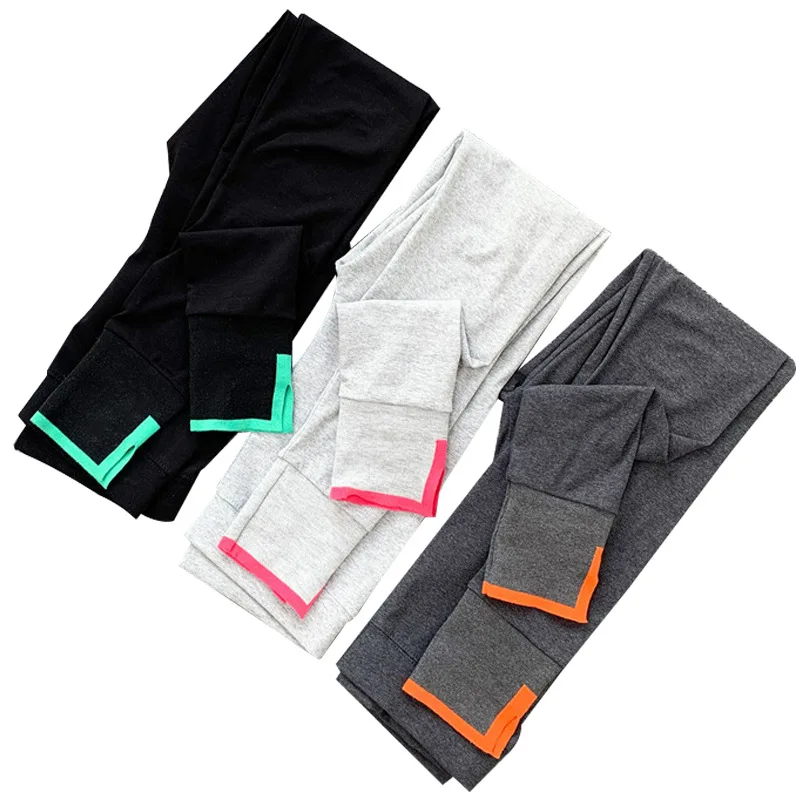 

2021 Spring Cotton Color Women's Leggings Outer Wear Student Skinny Pants Female High Waist Korean Pencil Leggings