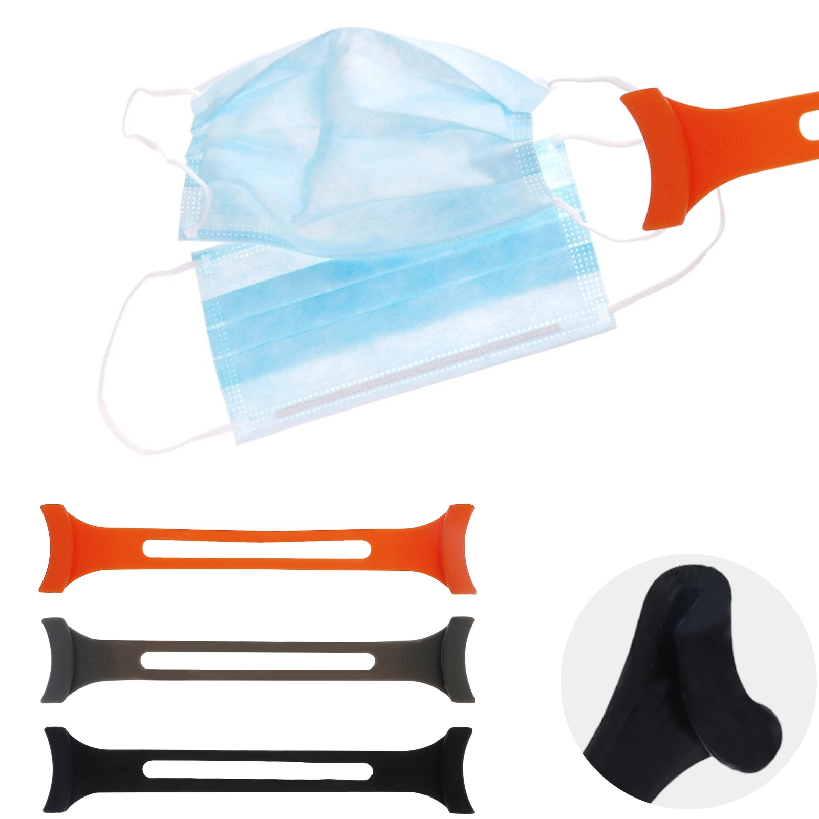 

3 шт., силиконовые противоскользящие ушные накладки на маску