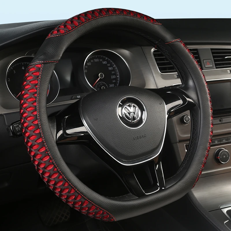 D Форма чехол рулевого колеса автомобиля из искусственной кожи для Nissan Qashqai J11