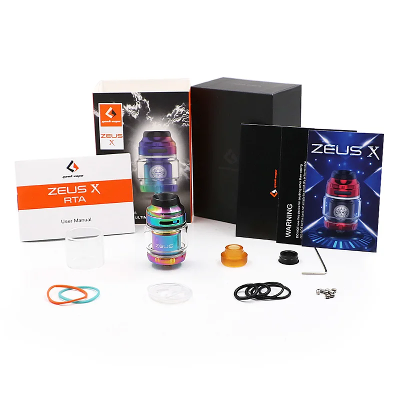 

Vape tank Geekvape Zeus X RTA 4.5ml tank capacity with 810 Delrin drip tip Electronic cigarette atomizer vs zeus dual/ AMMIT MTL