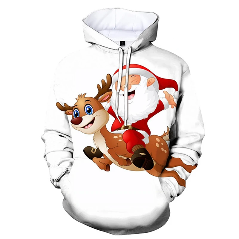

2021 Hot Sale Men's and Women's Sweatshirts Unisex Couple 3d Christmas Print Hoodie Oversized Winter Pullover Sweatshirt Kawaii