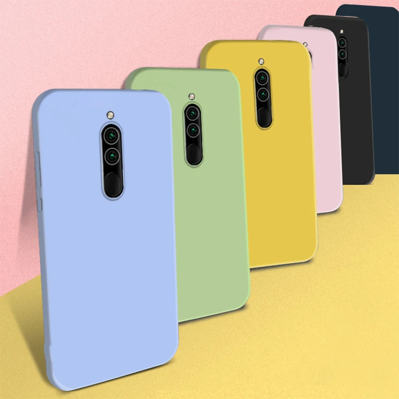 Жидкий силиконовый чехол для Redmi 8, 8A, чехол-бампер, противоударный чехол, мягкий ТПУ чехол для телефона, для Xiaomi Redmi 8, 8A, 8 a, чехол Global