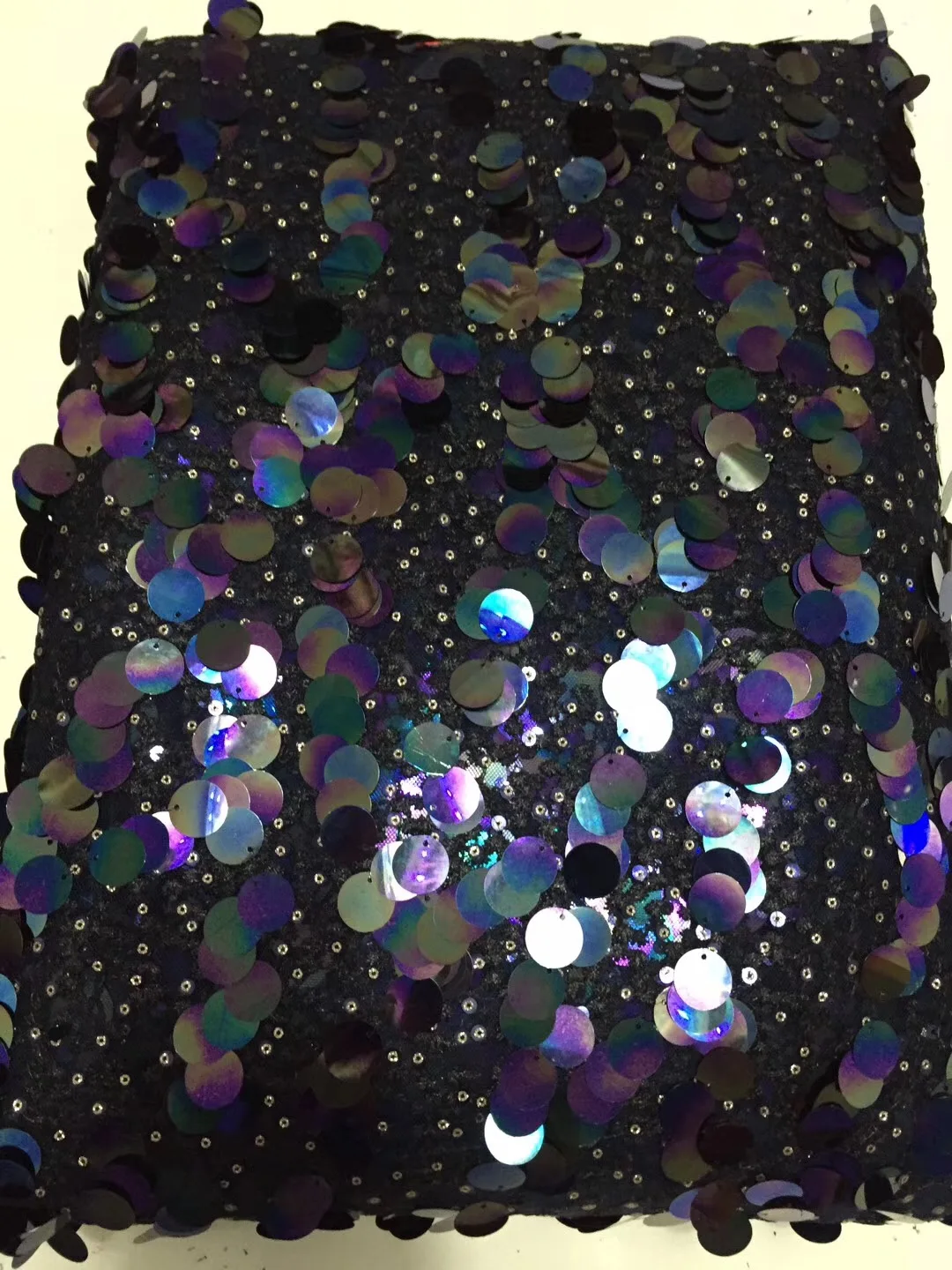 

High quality purple African lace fabric sequins french tulle lace fabric 2020 latest arrival hot sale 5 yards for dress CD1817