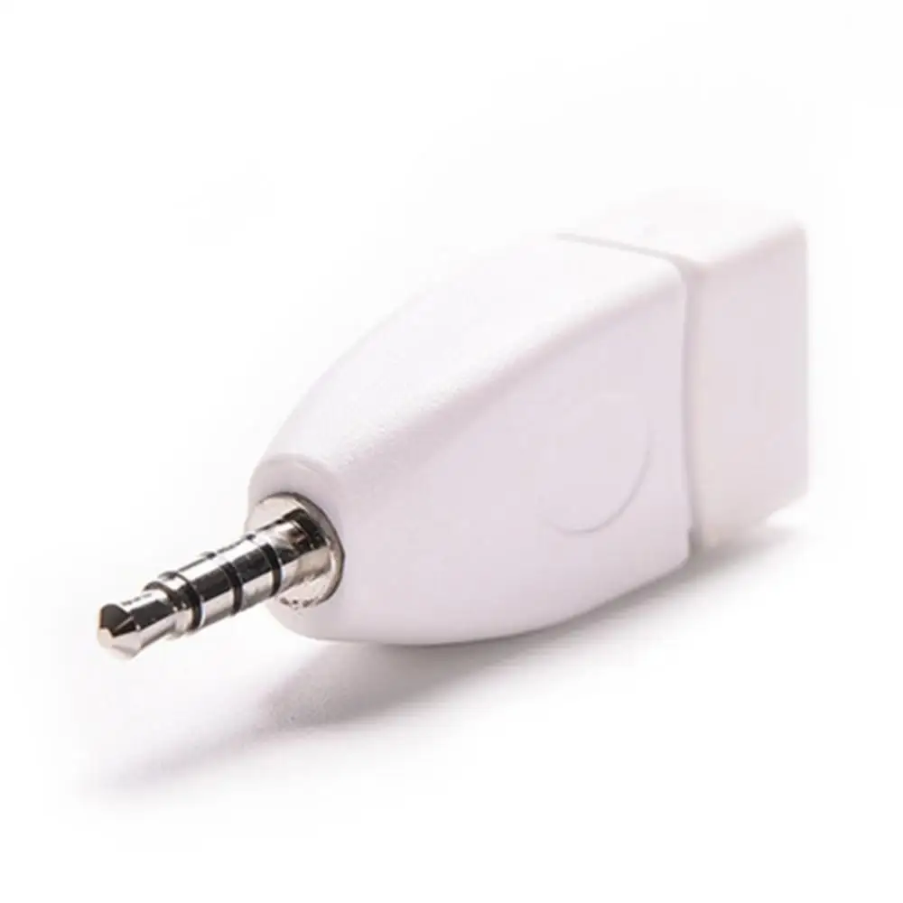 Универсальный адаптер кабеля 3,5 мм AUX Jack Audio Plug на USB 2,0 мм для подключения в автомобиле MP3-плеера, динамиков и флеш-накопителей.