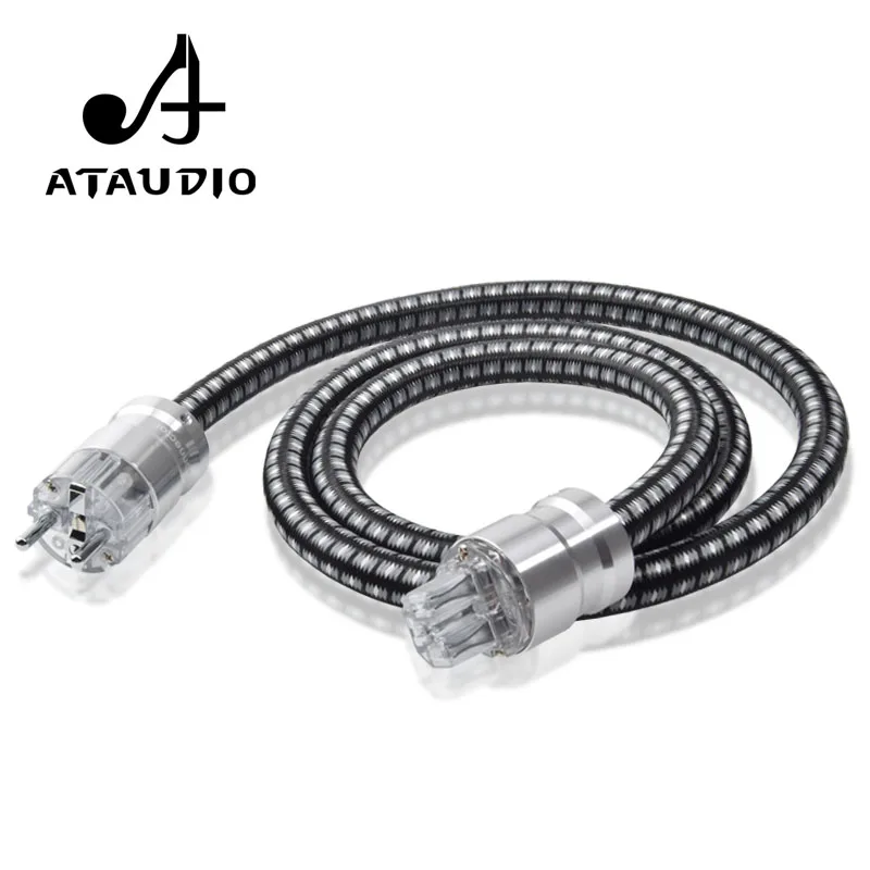 

Шнур питания ATAUDIO кабель питания Hi-Fi Hi-end 6N OFC с Европейский разъем электропитания