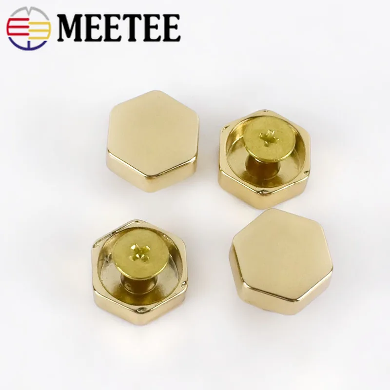 20Pcs Rivet Screw For Bags Hardware Handbag Decorative Studs Button Nails Metal Buckles Snap Hook Leather Craft KY980|Пряжки и крючки| |