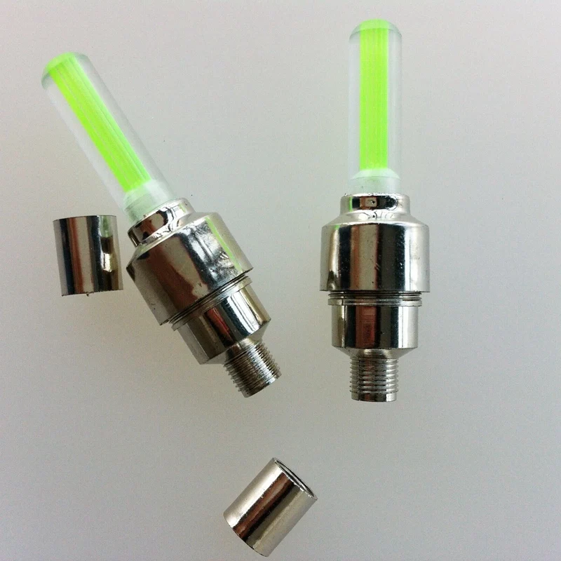 2 шт. зеленый светодиодный светильник с клапаном на колесиках для автомобильных