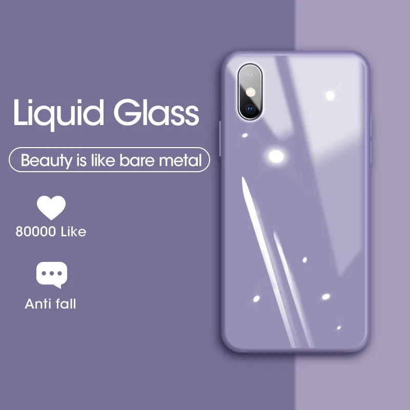 ASINA жидкое стекло чехол для iPhone XR 6 6s 7 8 Plus ударопрочный прозрачный силиконовый X XS