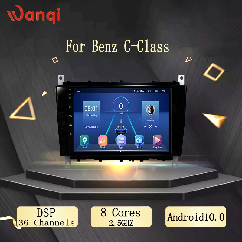 Android 10.0 Car Radio GPS Player For Benz C-Class W203 (2004 2005 2006 2007) CLC W467 2008 2009 2010 2011 navigation0 | Автомобили и