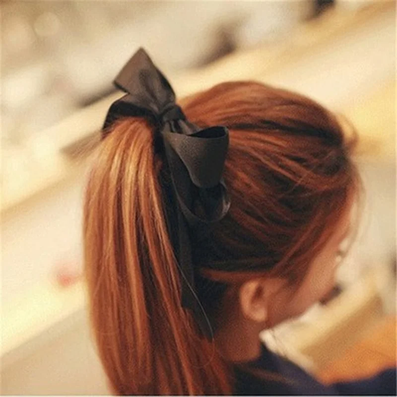 

Head Rope Hairband Bows Elastic Hair Tie Hair Accessories Women Girls Ponytail Hair Rope Ring Headwear