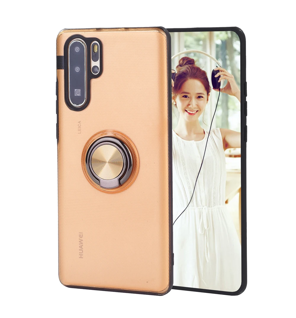 Transparent ring mobile phone case is easy to carry suitable for Huawei P30 P20 Mate20 series shockproof and shatterproof FUNDA |