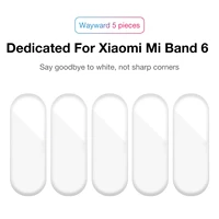 3d curved screen protector for xiaomi mi band 6 film full cover soft glass protective film for mi band 6 wristband accessories