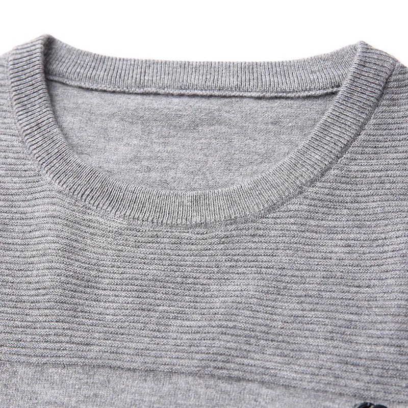 

Men's Wool Pullover O-neck Solid Slim Fit Autumn Spring Warm Fashion Prefect Quality Clothes Knitted Cotton Casual Male Sweaters