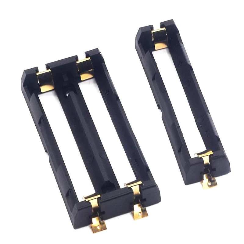 1x 2x 18650 Battery Holder Smd Smt Batteries Case Storage Box with Bronze Pins 1/2 Slot 2*18650 Rechargeable Shell | Электронные