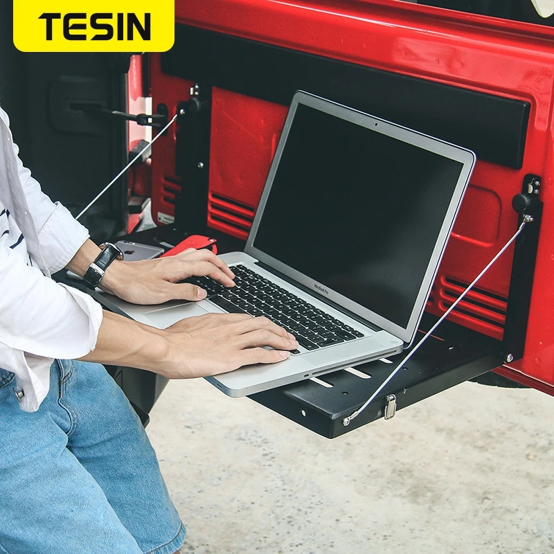 TESIN металлическая гибкая задняя дверь стол багажника стойка для груза держатель