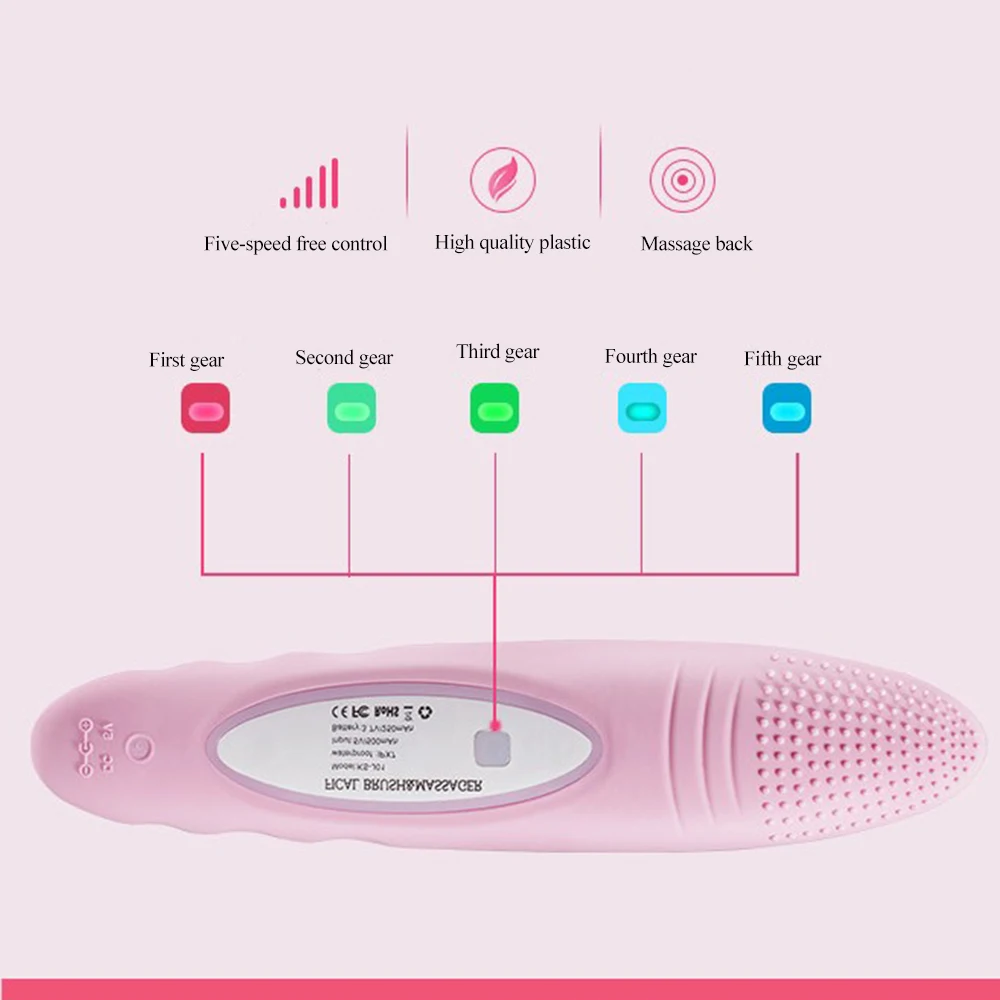 Ультразвуковая электрическая Очищающая щетка для лица USB-щетка мытья вибрация