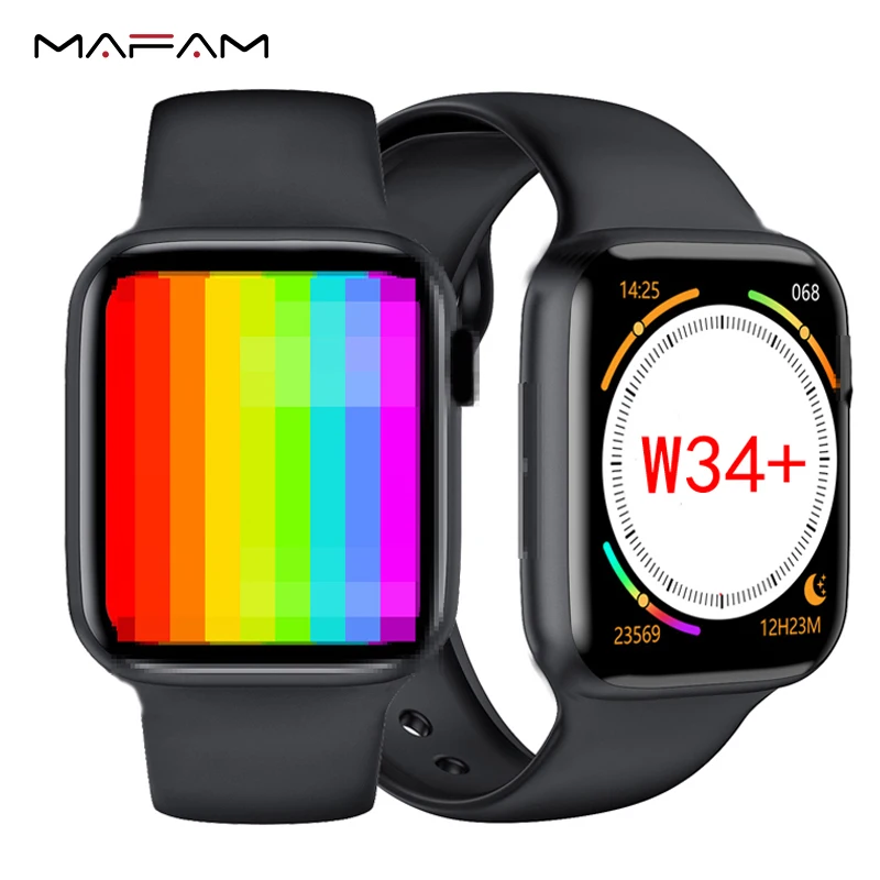 MAFAM 1 75 дюймов HD IPS экран W34 + смарт часы для мужчин бизнес браслет ECG пульсометр