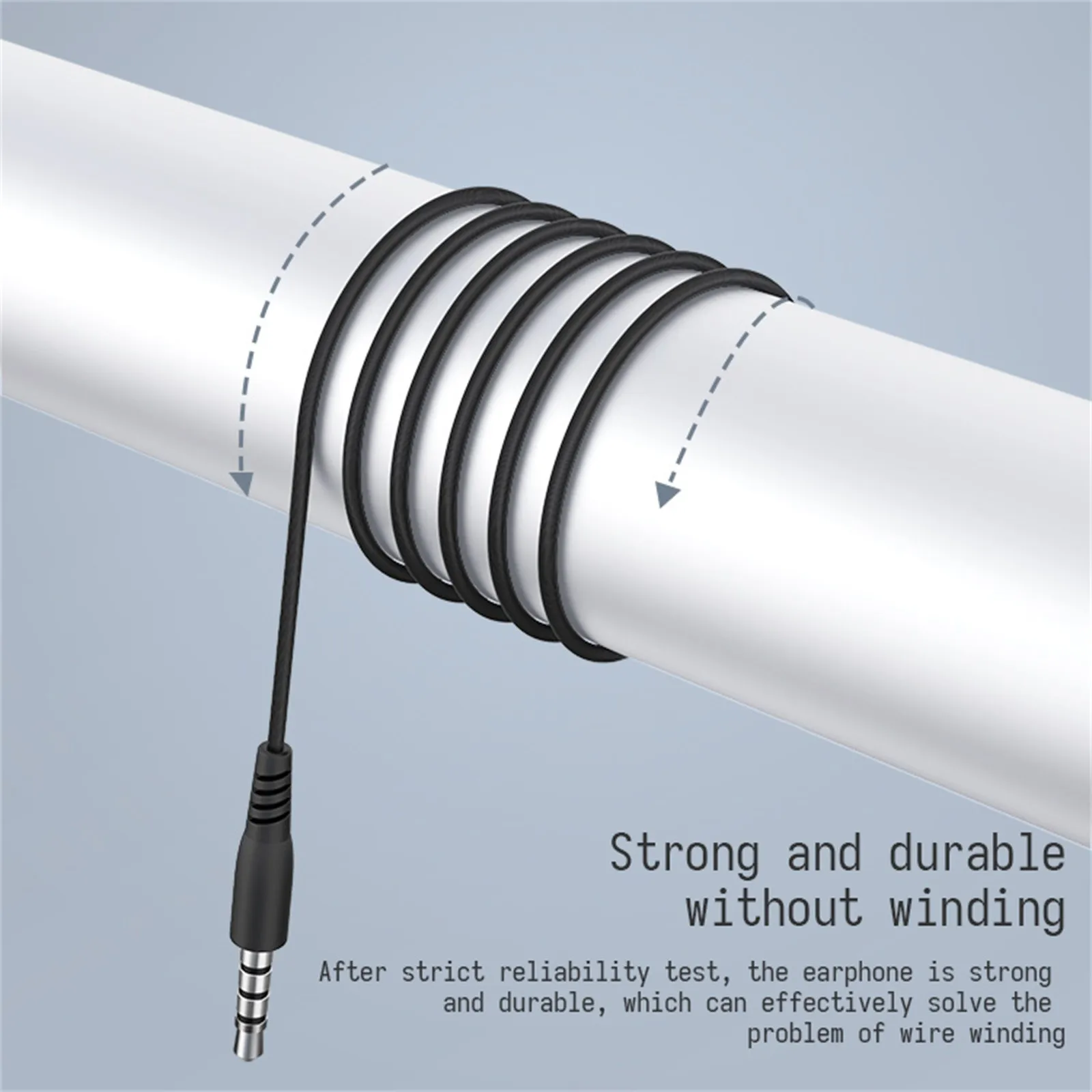 Universal 3.5mm Earphones Wired Headphones With Mic In-Ear Stereo Earbuds 1.2m Sports Gaming Headset For iPone Samsung Xiaomi |