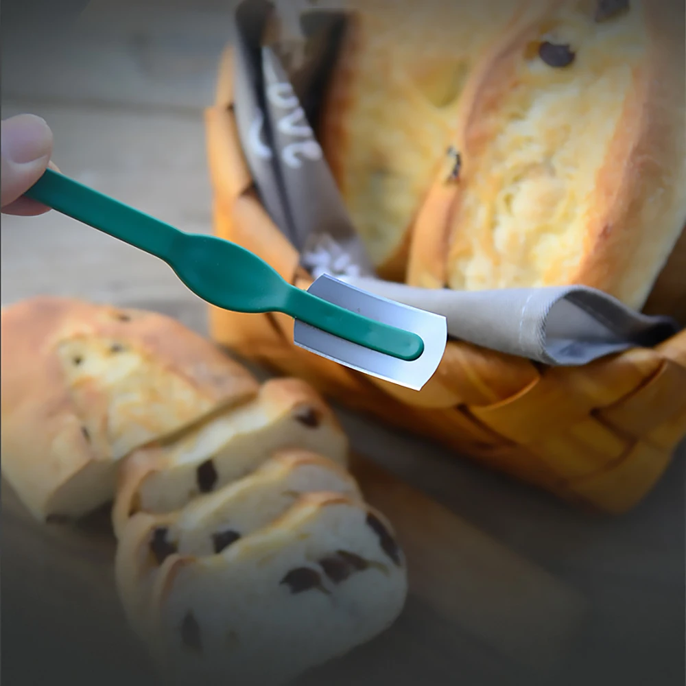 1 ud.cuchillo de Arch para pan Baguette cortador French Toas curvo с cuchilla fina стальной al carbono|Принадлежности для