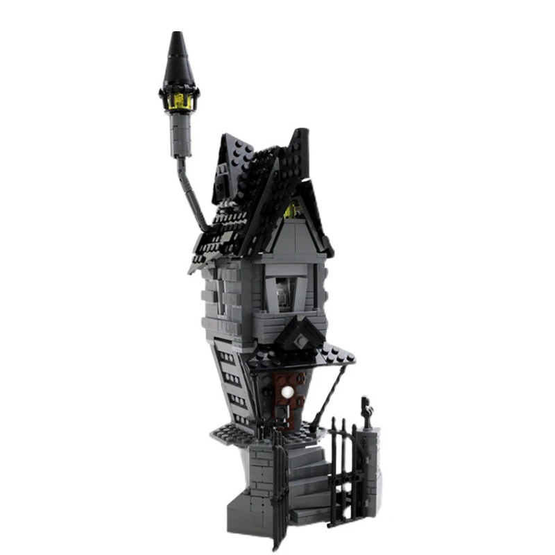 

Spot Movie Series Architecture Fighter Black Horror Haunted House Model Building Blocks Bricks Kids Toys Christmas Gifts