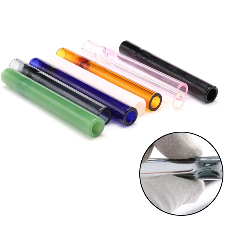 

Стеклянный мундштук для табачной трубки мундштук трубы, 10 см, 1 шт.