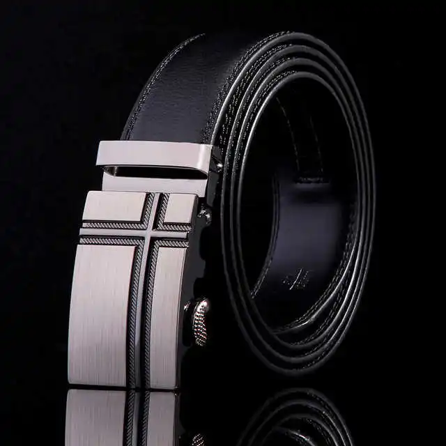 

2020 Famous Male Brand Top Quality Genuine Luxury Leather Belts For Men Belt Automatic Buckle Metal