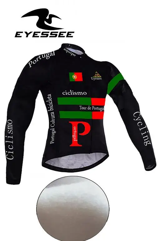 Jersey Флисовая одежда для велоспорта Ropa Ciclismo Eyessee, Зимняя Теплая Флисовая профессиональная велосипедная одежда, MTB велосипедная одежда - Цвет: Jersey