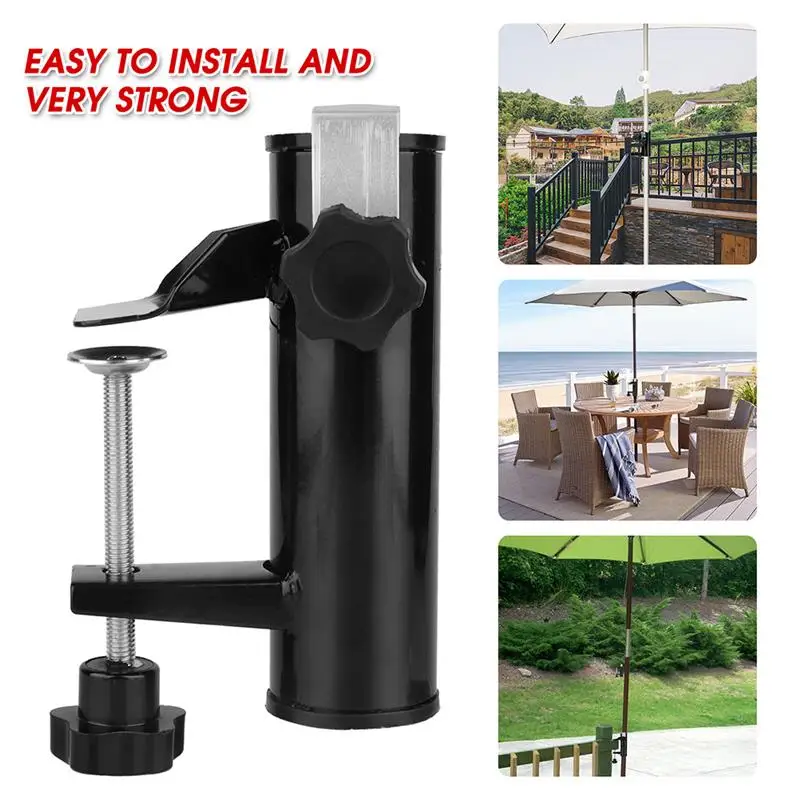 Сталь подставка для зонта балкон Зонт держателя изготовления квадратных