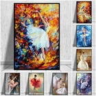 Винтажная картина балерины на холсте балерины абстрактный постер и принты настенные художественные картины для гостиной домашний декор