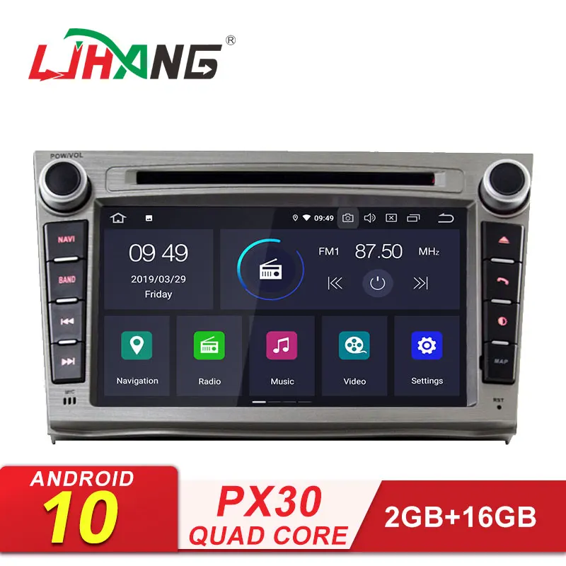 LJHANG автомобильный DVD мультимедийный плеер Android 10 для SUBARU OUTBACK LEGACY 2008 2013 WIFI 2 Din