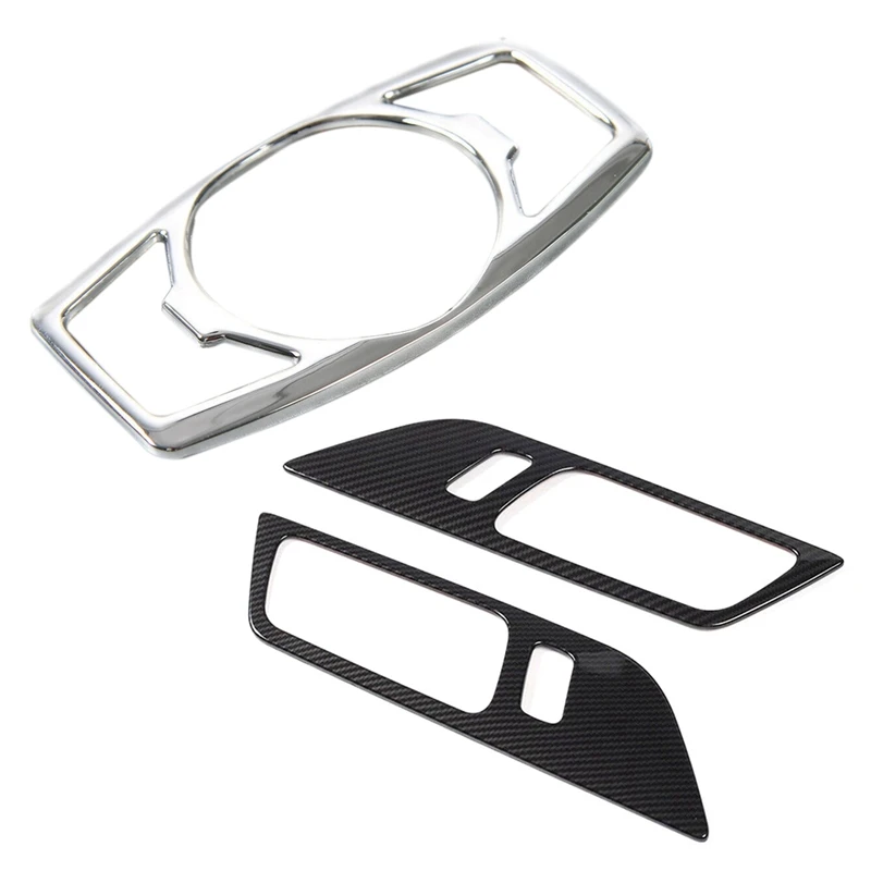 

3 шт. автомобильные аксессуары: 1 шт. крышка кнопки переключателя фары и 2 шт. крышки для отделки дверной ручки