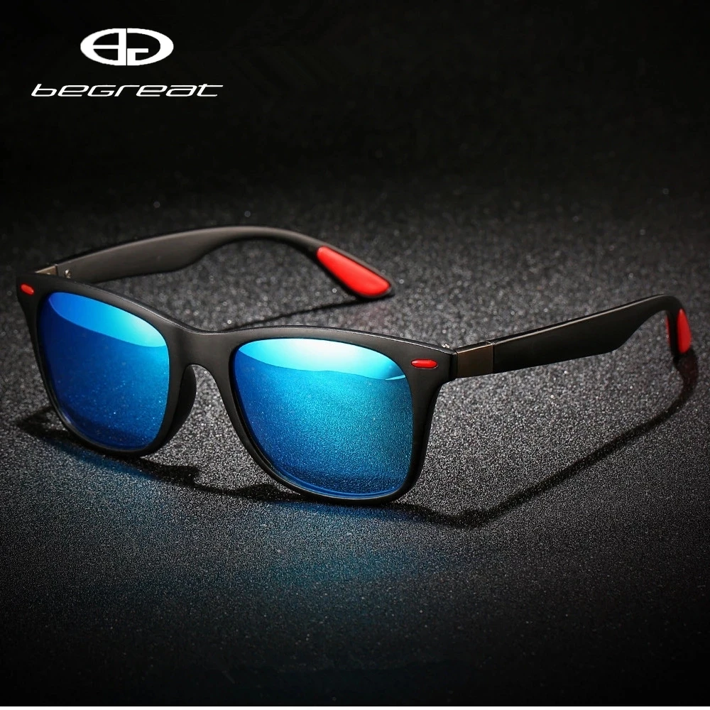 

Begreat Oculos De Sol Polarized Sunglasses Men Women Driver Shades Male Vintage Sun Glasses Men Spuare Mirror Summer UV400