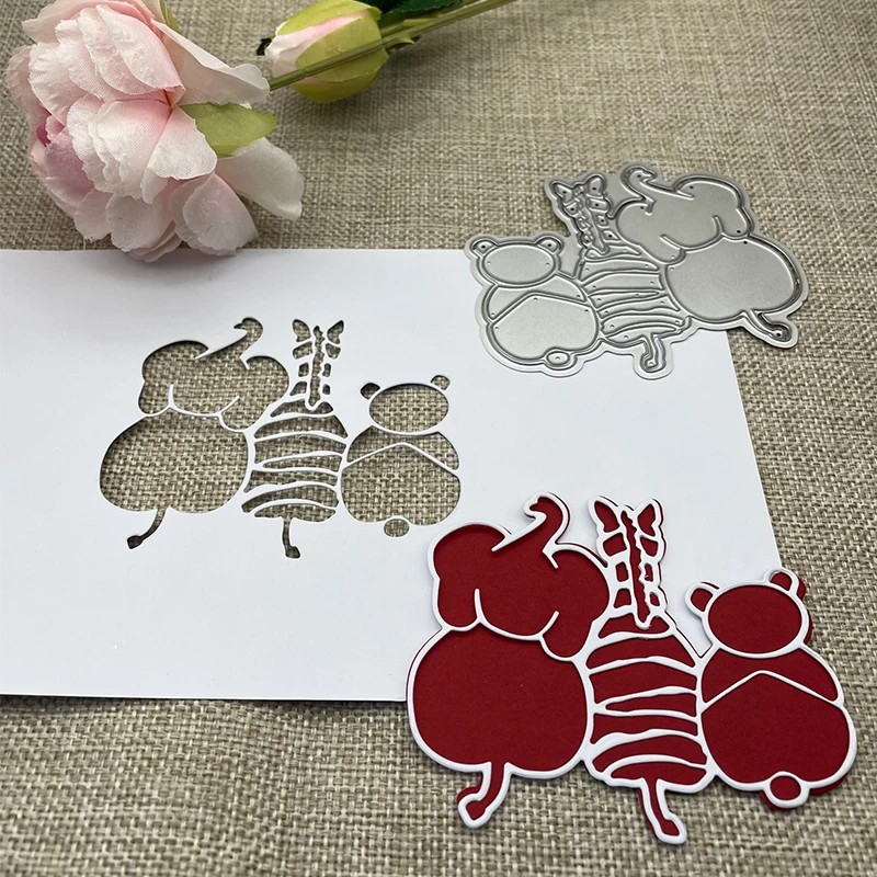 

Металлические трафареты для высечки животных, трафареты для «сделай сам», скрапбукинг, декоративное тиснение, ручная работа, высечка, шаблон, форма