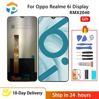 lcd for oppo realme 6i lcd display touch screen digitizer assembly with frame touch screen replacemen rmx2040 6 5 inch