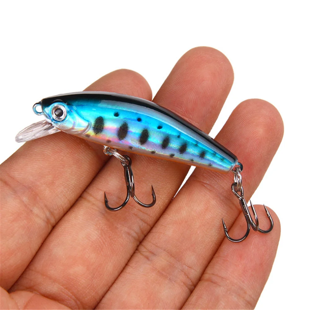 

1Pcs 5.5cm 6.7g Hard Minnow Fishing Lure Wobblers Sinking Isca Artificial Bait Treble Hooks Tackle Crankbait Carp Swimbait