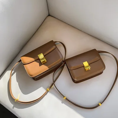 

Сумки на плечо Осень и зима, модная сумка тофу, однотонная сумка-мессенджер на одно плечо, Высококачественная кожаная сумка, женская сумка