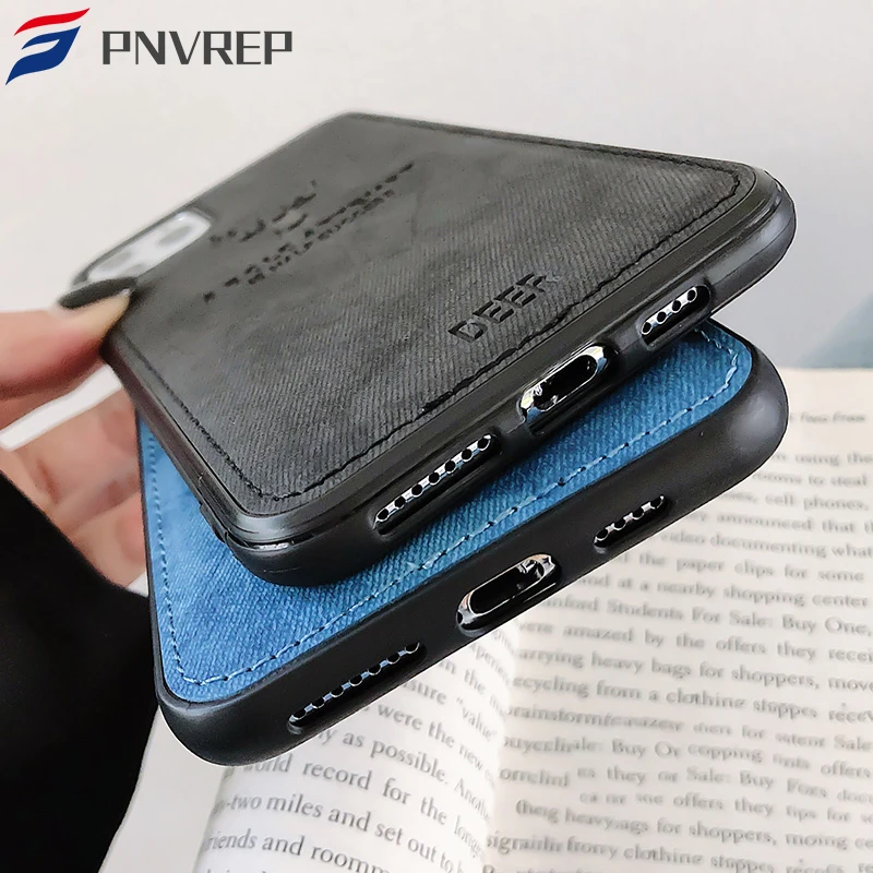 Тканевый чехол с текстурой для Huawei P40 Lite E 5G P20 P30 Pro P Smart Plus 2019 Z S Nova 3 3i 5T 7i олень