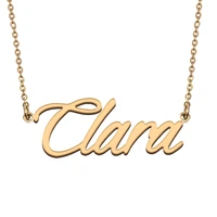 clara custom name necklace customized pendant choker personalized jewelry gift for women girls friend christmas present