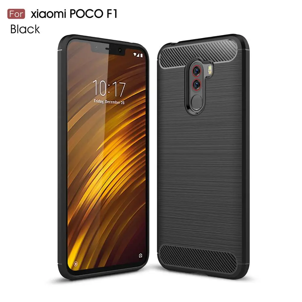 Мягкие силиконовые противоударные чехлы для телефонов Xiaomi PocoPhone F1 чехол MI Poco
