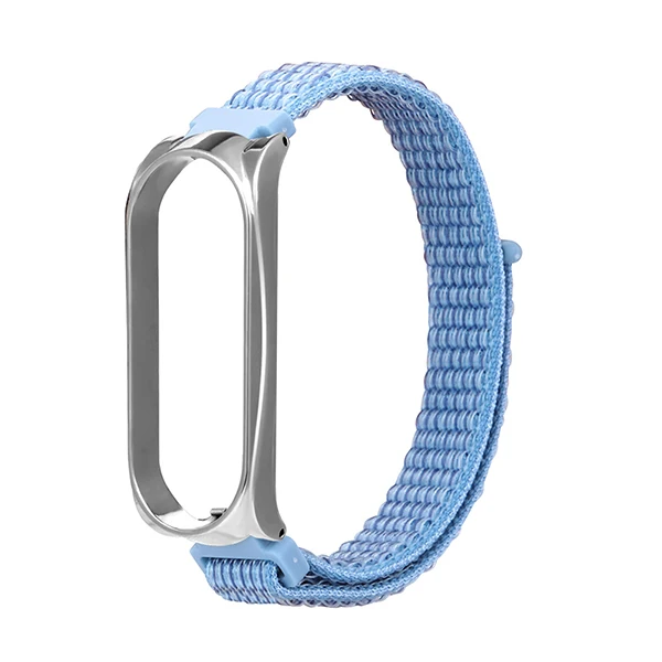 sky Blue HANGRUI браслет ремешок для huawei Honor Band 5/4 нейлон спортивная петля Замена часов Ремешок для Honor Band 5 браслет ремешок - Цвет: sky Blue