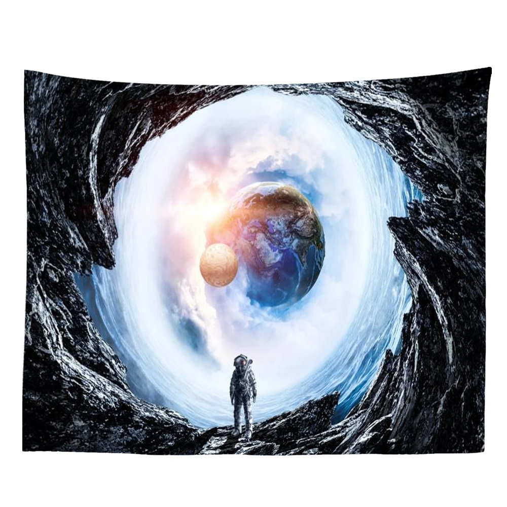 SepYue Fantasy Space Astronaut Tapestry Galaxy Spaceman Starry Art Print Wall Hanging for Home Decor | Дом и сад