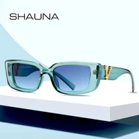shauna retro small rectangle sunglasses candy colors gradient sun glasses shades uv400