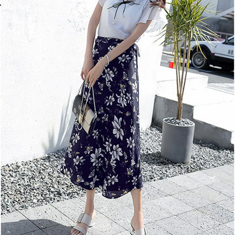 2020 Новая модная юбка средней длины женская новая летняя Длинная пляжная из