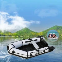 3 person 2.3m length rowing boats PVC inflatable wooden floor boat speed boat