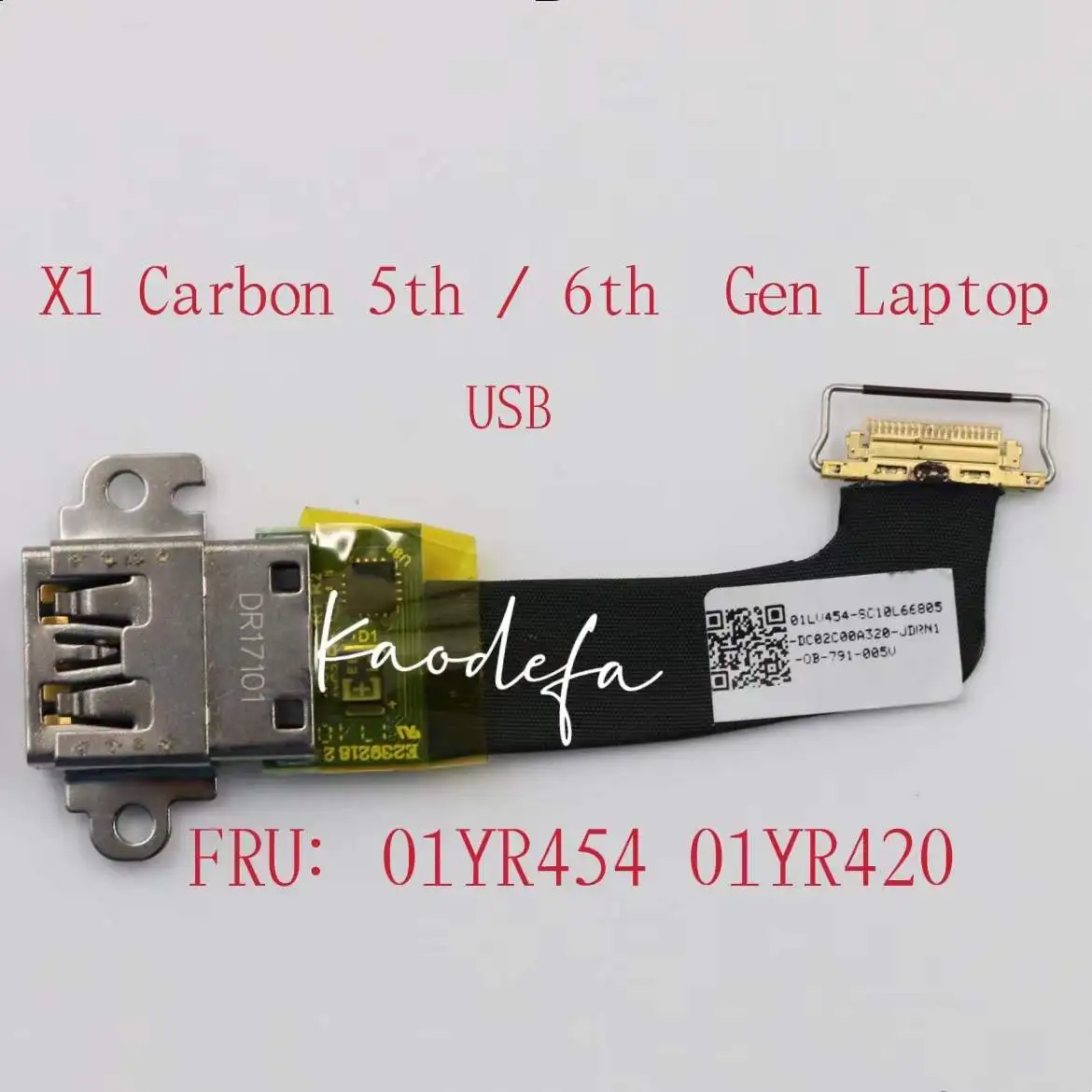 

For Lenovo Thinkpad X1 Carbon 5th 6th Gen Laptop USB Port Board Interface With Cable FRU:01YR420 01LV454 SC10Q59871