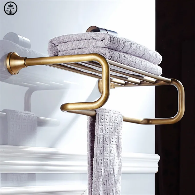 

Solid Brass Bathroom Accessories Set Wall Mounted Antique Shower Basket Toilet Paper Holder Towel Bar Rack Bath Hardware Kitchen