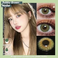 New Arrival Natural Green Contact lenses Jubby Series Contacts lens 3Tones Beautiful Pupil