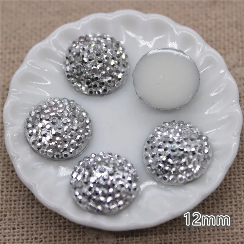 100 шт. блестящие серебряные круглые/морские звезды/Сердце/цветок/корона/вишня из