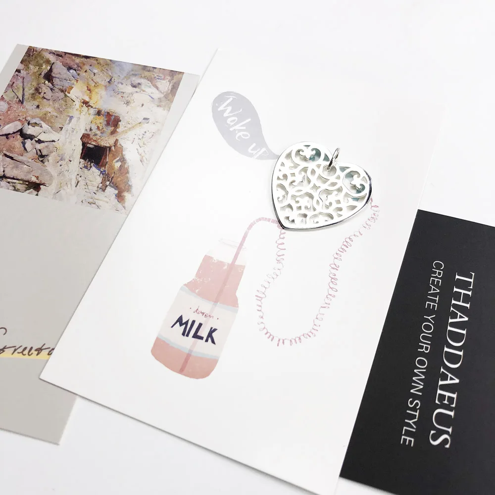 Украшение с подвеской в виде сердца ювелирные изделия европейская бижутерия